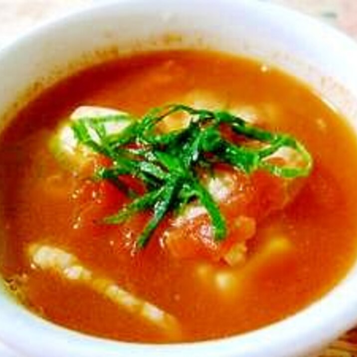 トマトと豆腐のスープ